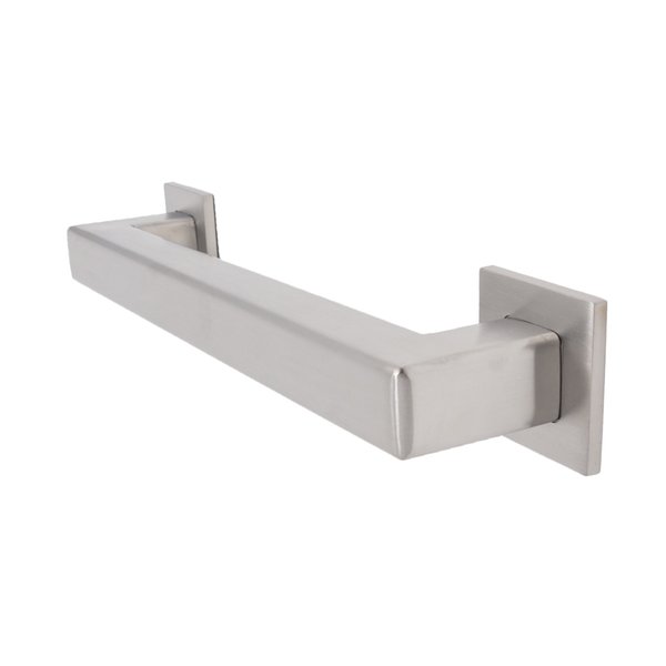 Preferred Bath Accessories Squared 20.5" Length, Smooth, Stainless Steel, 18" Grab Bar, Satin Stainless 8018-SS